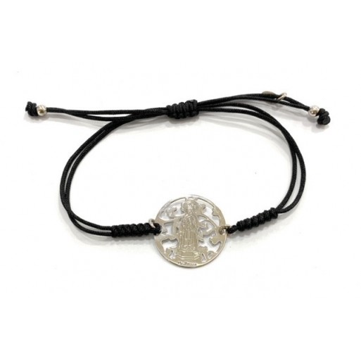 Pulsera Virgen de la Arrixaca plata de ley®. 20mm
