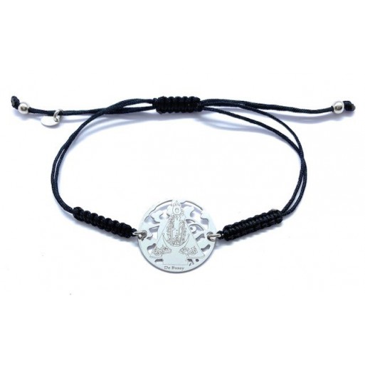 Pulsera Virgen de la Fuensanta plata de ley®. 20mm