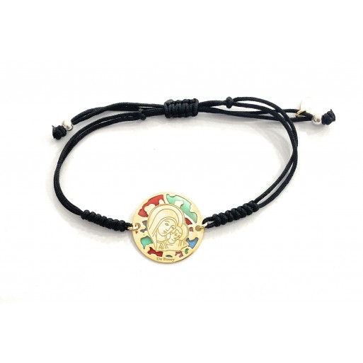 Pulsera Virgen Camino plata de ley®. 20mm