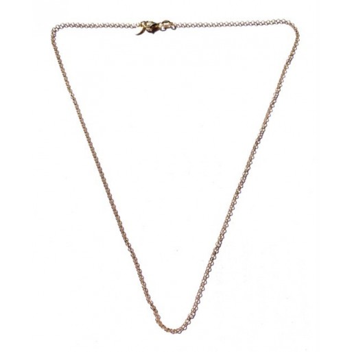 Cadena plata de ley 925mm cubierta de oro de 18kt. longitud 40cm