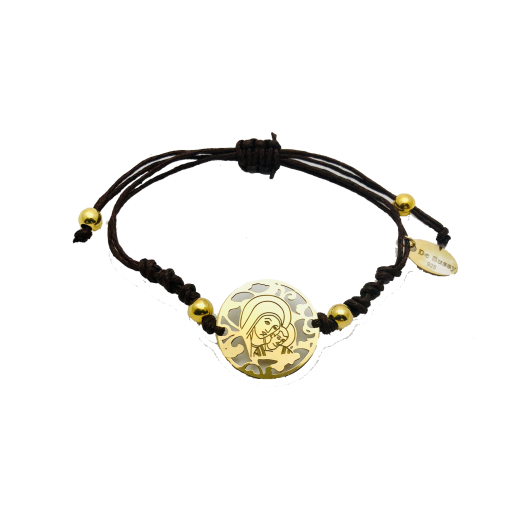 Pulsera Virgen Camino plata de ley®. 20mm