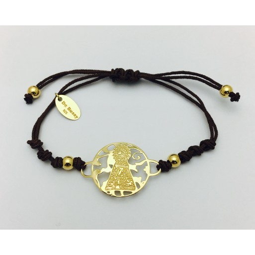 Pulsera Virgen Desamparados plata de ley®. 20mm