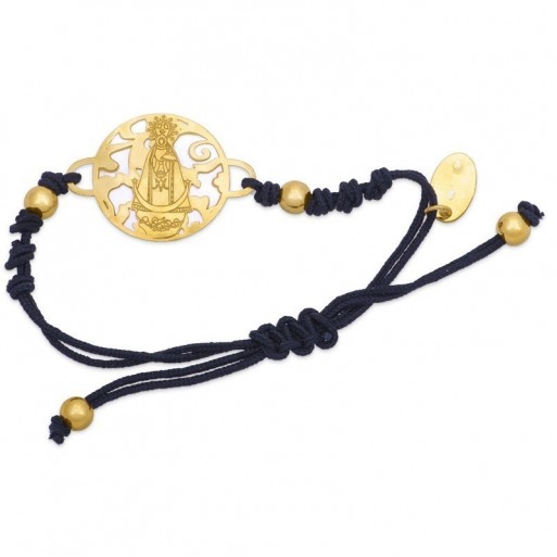 Pulsera Virgen Llanos plata de ley y nácar®. 20mm