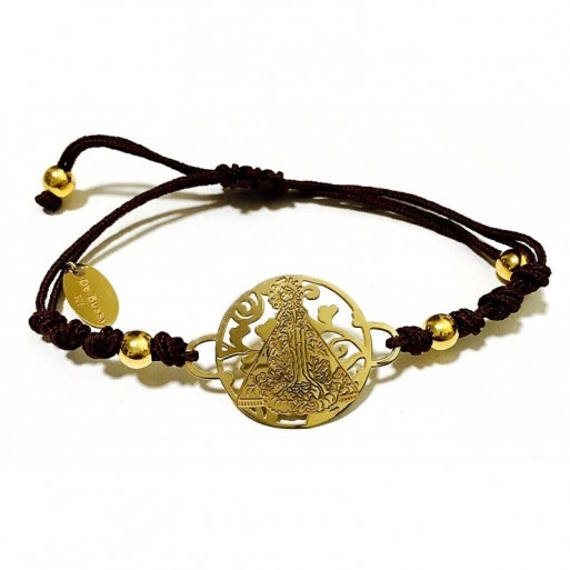 Pulsera Virgen de la Salud plata de ley. 20mm
