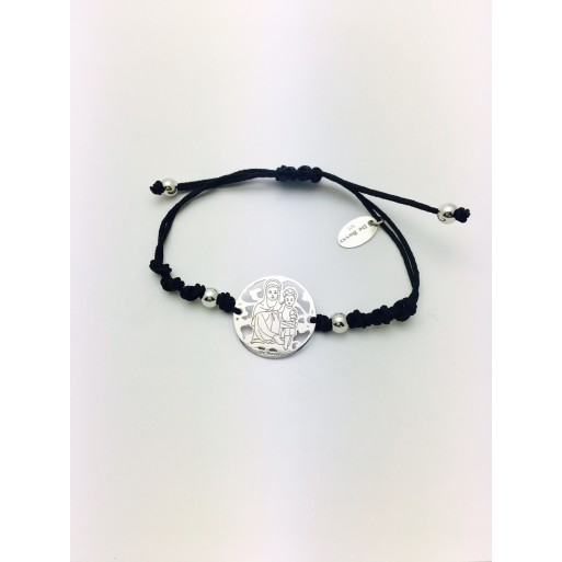 Pulsera Madre del Amor Hermoso plata de ley®. 20mm