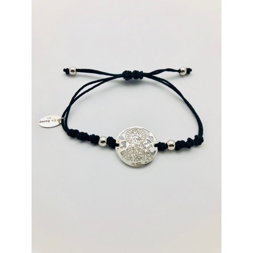 Pulsera Virgen de la Luz plata de ley®. 20mm