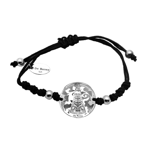 Pulsera Virgen de Loreto plata de ley®. 20mm
