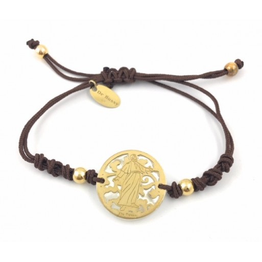 Pulsera San Francisco Javier plata de ley y nácar®. 20mm