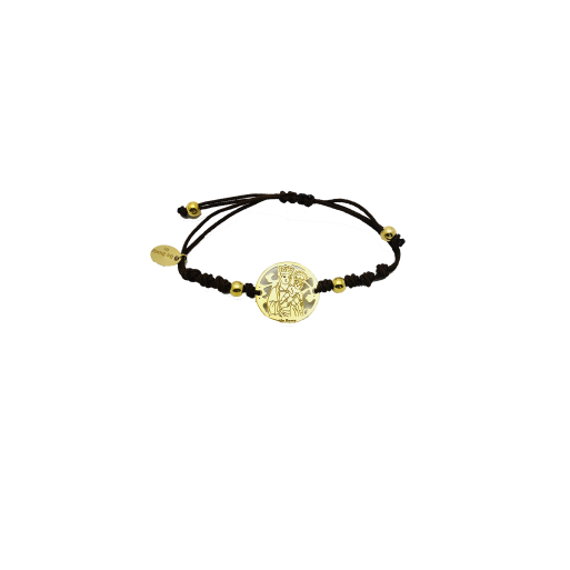 Pulsera Virgen de la Almudena plata de ley®. 20mm