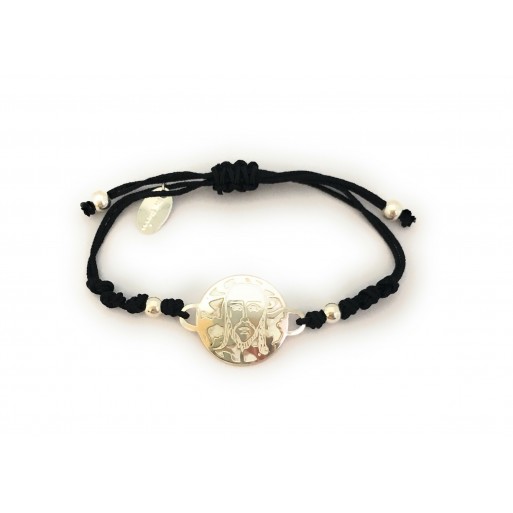 Pulsera de la Santa Faz en plata de ley y nácar®. 20mm
