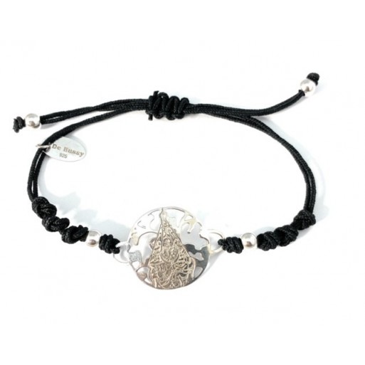 Pulsera Virgen del Castillo en plata de ley®. 20mm